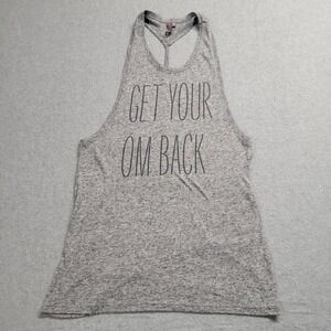 Sweaty Betty Get Your Om‎ Back Athletic Tank Top Racer Back Women Size XS Gray